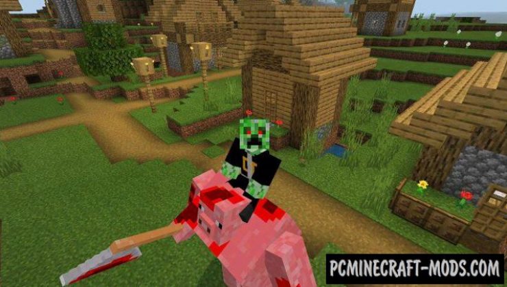 Psycho Pig Addon For Minecraft 1.18.12, 1.17.40 iOS/Android