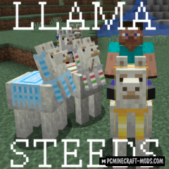 Llama Steeds - Tweak Mod For Minecraft 1.19.2, 1.17.1, 1.16.5, 1.15.2