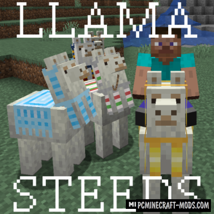 Llama Steeds - Tweak Mod For Minecraft 1.19.2, 1.17.1, 1.16.5, 1.15.2