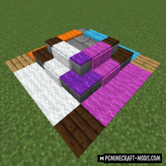 Carpet Stairs - Decor Mod For Minecraft 1.18.1, 1.16.5, 1.14.4