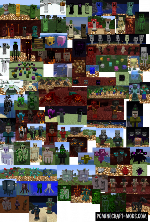 Various Mobs Resource Pack For Minecraft 1.15.2, 1.14.4