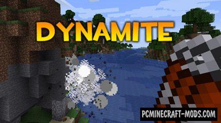 Dynamite - Weapon Mod For Minecraft 1.15.2, 1.14.4