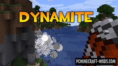 Dynamite - Weapon Mod For Minecraft 1.15.2, 1.14.4