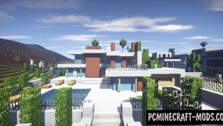 Modern House Ep6 - Home Map For Minecraft 1.20.4, 1.20.2 | PC Java Mods