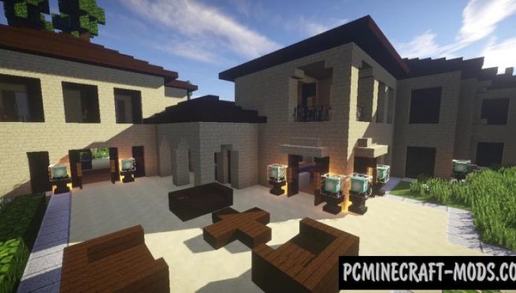 The Best Mansion In Los Angeles Map For Minecraft