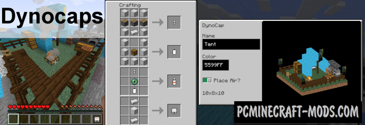 Dynocaps - Tool, Mech Mod For Minecraft 1.19.3, 1.18.1, 1.17.1, 1.16.5