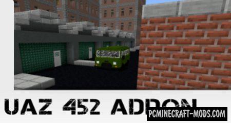 UAZ 452 Addon For Minecraft 1.18.12, 1.17.40 iOS/Android