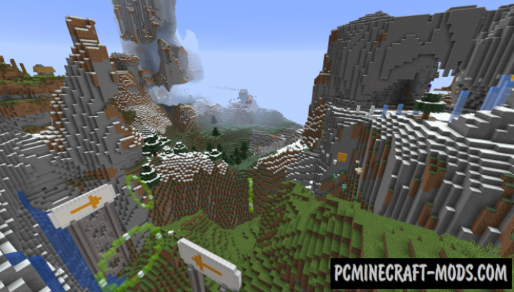 World Jump 3 - Elytra Parkour Map For Minecraft