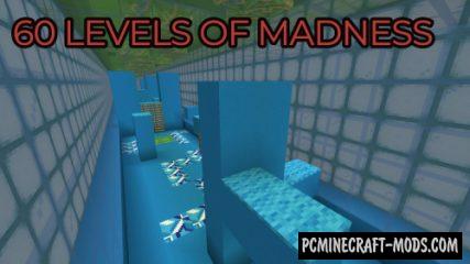 60 Levels of Madness - Parkour Map For Minecraft