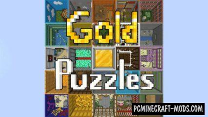 Gold Puzzles - Finding, Puzzle Map For Minecraft