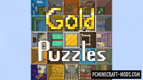 Gold Puzzles - Finding, Puzzle Map For Minecraft