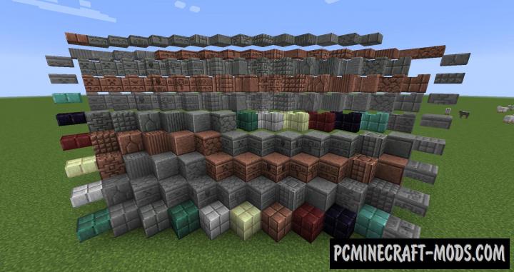 Masonry - Decorative Blocks Mod For Minecraft 1.16.5, 1.14.4
