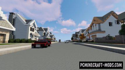 Small Neighborhood - Town Map For Minecraft