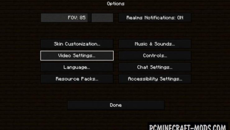 Dark Mode GUI Resource Pack For Minecraft 1.15.2