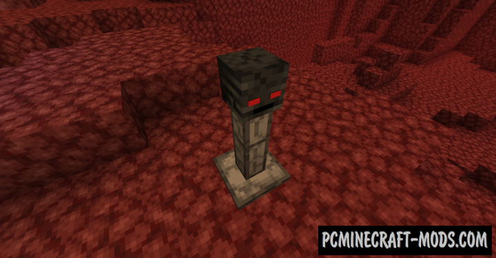 Wither Skeleton Totem - Block Mod For MC 1.20.1, 1.19.3, 1.18.2