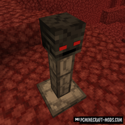 Wither Skeleton Totem - Block Mod For MC 1.19.3, 1.18.2
