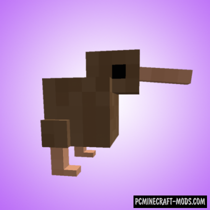 Cute Kiwi Birds - Creatures Mod For Minecraft 1.16.1, 1.15.2