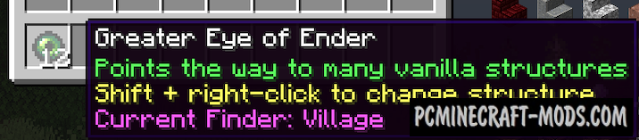 Greater Eye of Ender - Magic Compass Mod MC 1.19.3, 1.18.1, 1.17.1