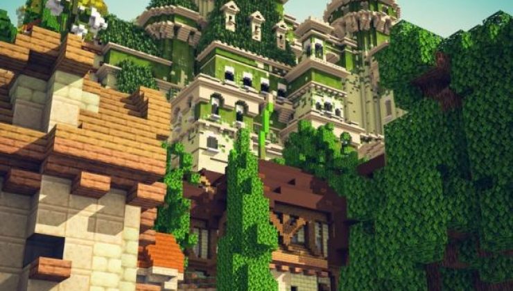 Green City - Castle Map For Minecraft