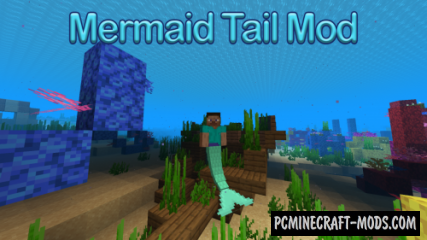 Mermaid Tail - Magic, Armor Mod For Minecraft 1.16.5, 1.16.4