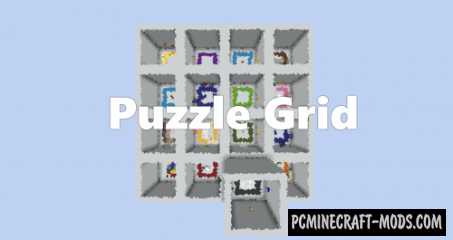 Puzzle Grid Map For Minecraft