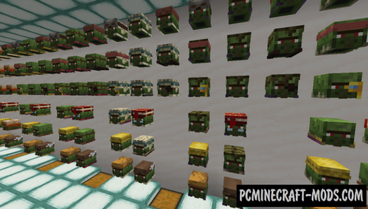 All Mob Heads Data Pack For Minecraft 1.19.4, 1.19.2, 1.18.2