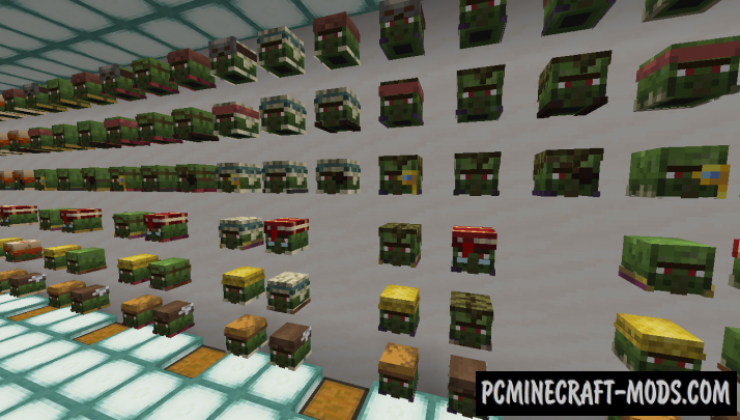 All Mob Heads Data Pack For Minecraft 1.20.2, 1.20.1, 1.19.4