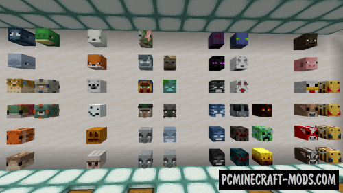 All Mob Heads Data Pack For Minecraft 1 19 1 1 18 2 Pc Java Mods