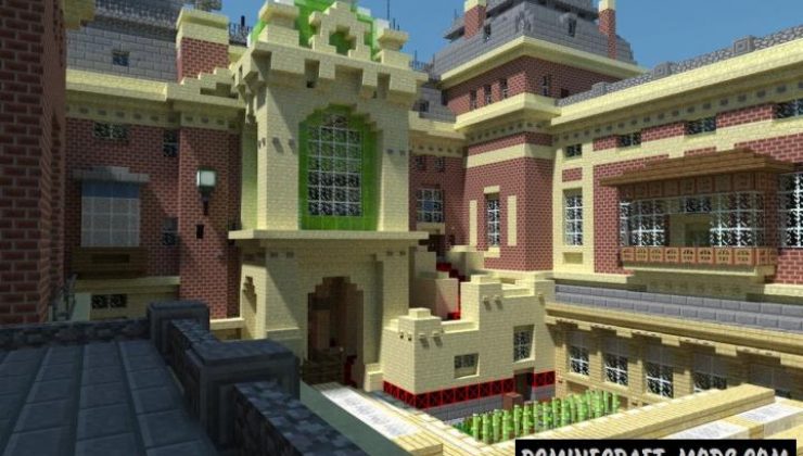 Brick Baroque Palace - City Map For Minecraft