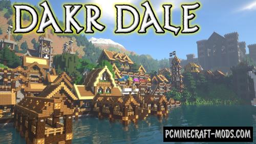 Dakr Dale - City, Town Map For Minecraft