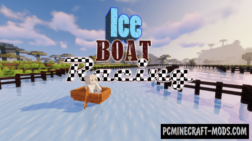 Ice Boat Racing - Minigame Map For Minecraft