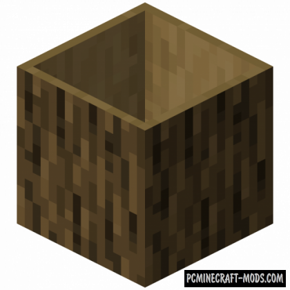 Hollow Logs - Decor, New Block Mod For MC 1.16.5, 1.16.4