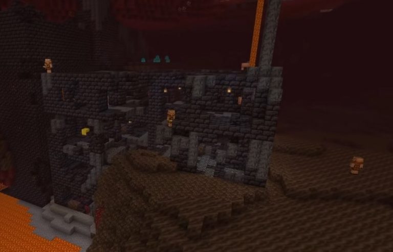lego minecraft piglin bastion