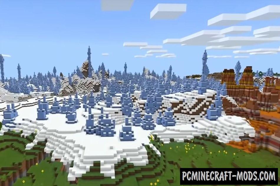 Piglin Bastion, Snow Villages Seed For MC 1.17, 1.16.5