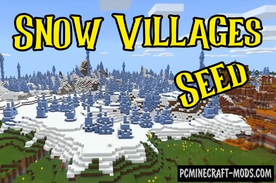 Piglin Bastion, Snow Villages Seed For MC 1.17, 1.16.5