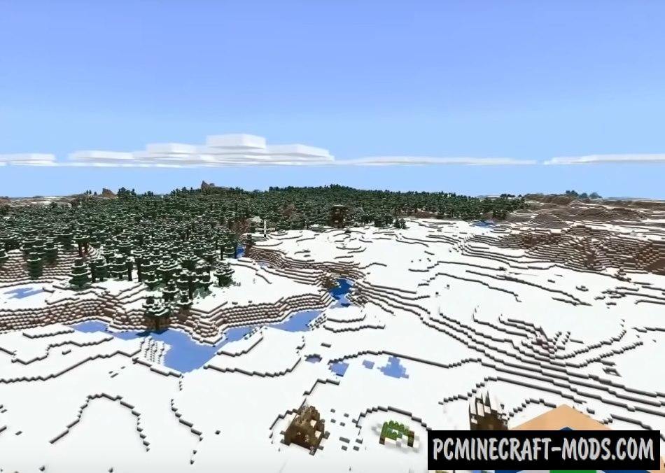 Piglin Bastion, Snow Villages Seed For MC 1.17, 1.16.5