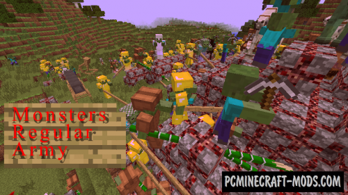 MonstersRegularArmy - PvE Mod For Minecraft 1.12.2