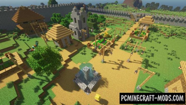 Medieval Town - Building Map For Minecraft