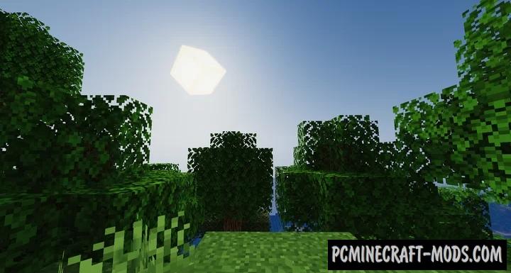 3D Sun and Moon Mod-Texture Pack For MC 1.15.2, 1.12.2