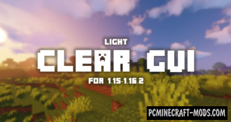 Clear GUI 16x Resource Pack For Minecraft 1.18.1