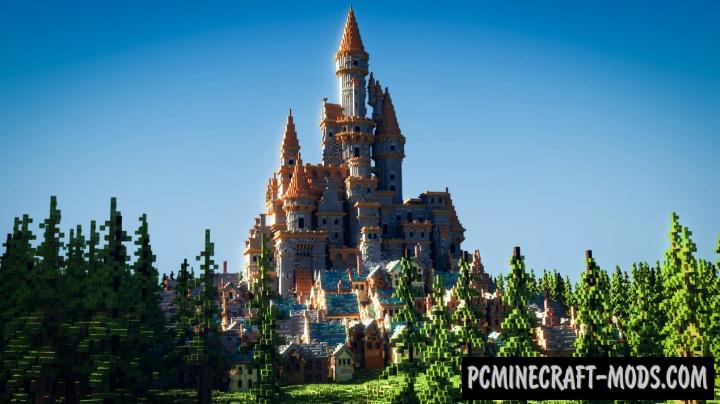 minecraft big castle map minecraft city map