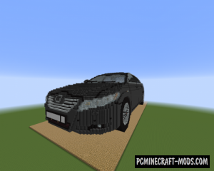 Toyota Camry 40 - 3D Art Map For Minecraft 1.20