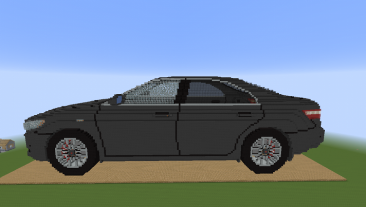 Toyota Camry 40 - 3D Art Map For Minecraft 1.20