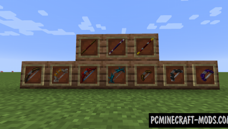MC Dungeons Weapons Mod For Minecraft 1.18.1, 1.17.1, 1.16.5, 1.15.2