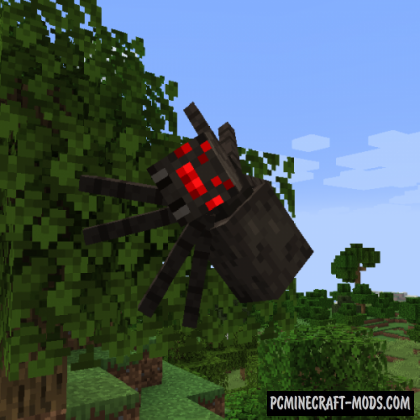 Spiders 2.0 - Realistic Tweaks Mod Minecraft 1.16.5, 1.12.2