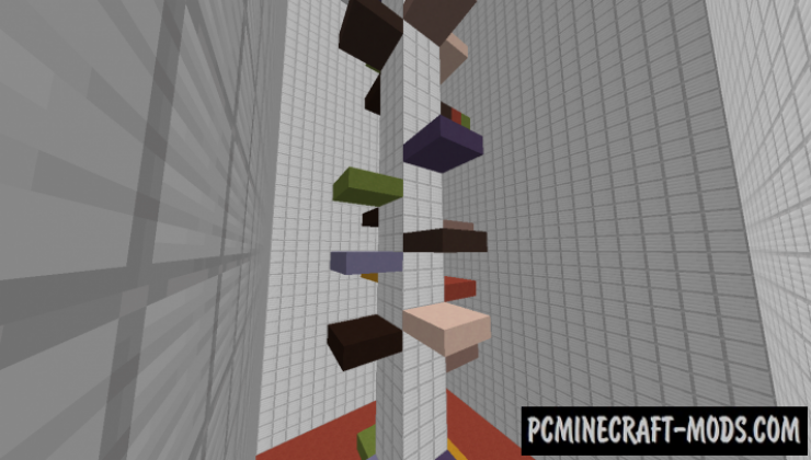25 Levels of Parkour With Effects Map For MC 1.18.2