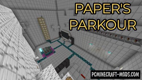 Paper's Parkour - Finding Map For Minecraft