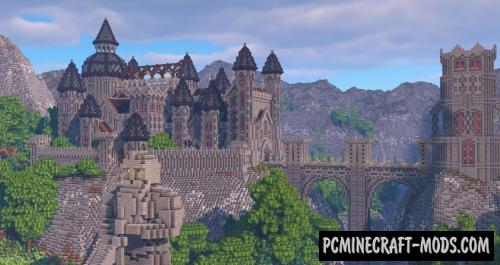 minecraft map the red castle