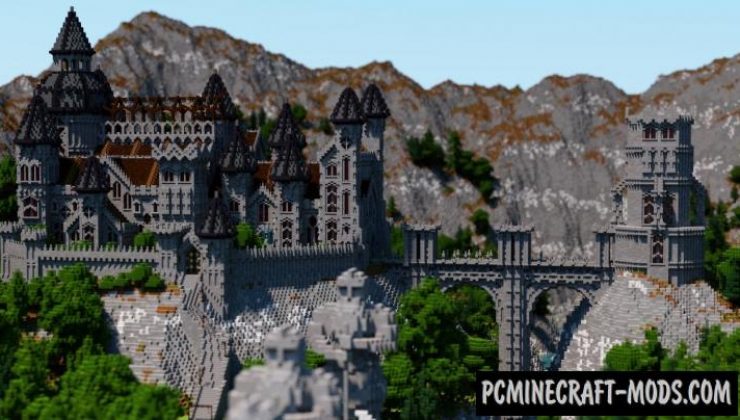 Castle in a Valley Map For Minecraft 1.19