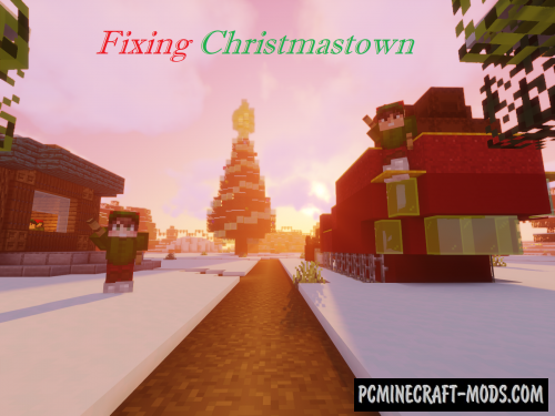 Fixing Christmastown - Adventure Map Minecraft